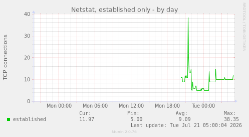 Netstat, established only